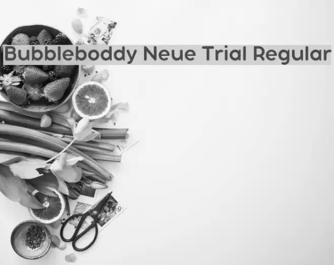 Bubbleboddy Neue Trial Regular Polices examples