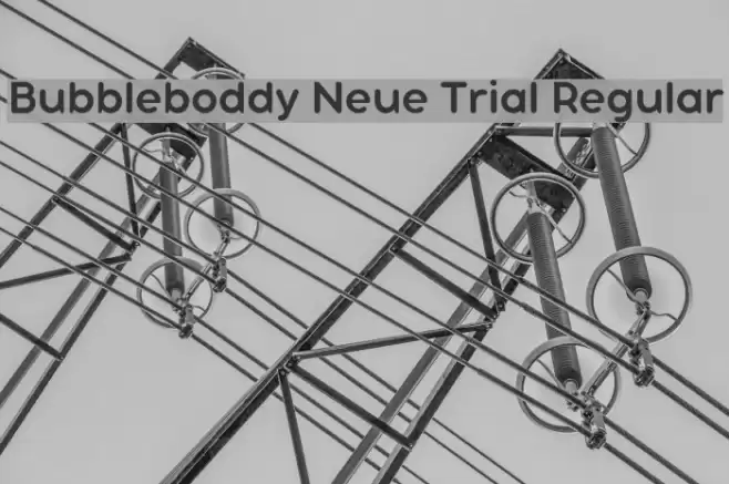 Bubbleboddy Neue Trial Regular Polices examples