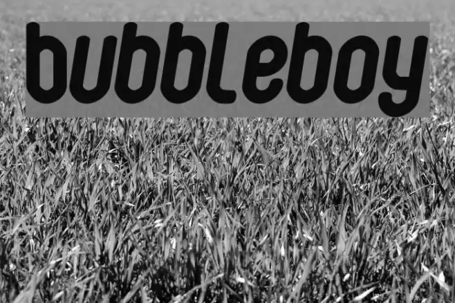 Bubbleboy Schriftart examples