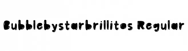Bubblebystarbrillitos Regular  baixar fontes gratis