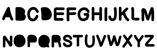 Bubbled Шрифта ВЕРХНИЙ