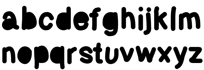 Bubbled Font LOWERCASE