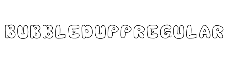 Bubbledupp Regular  Frei Schriftart Herunterladen