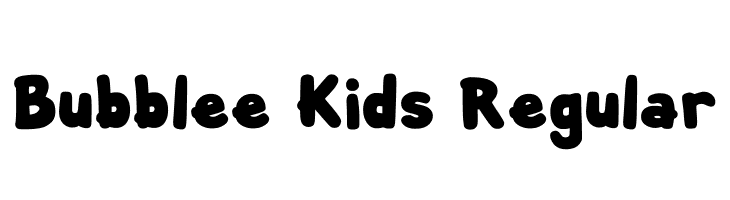 Bubblee Kids Regular  Fuentes Gratis Descargar