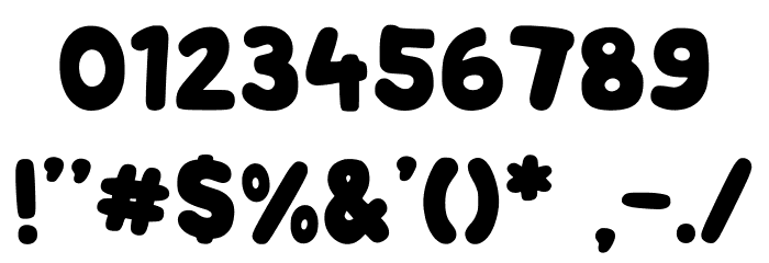 Bubblee Kids Regular Font OTHER CHARS