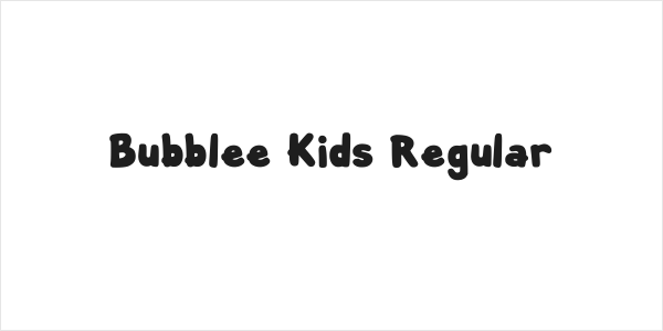 Bubblee Kids Regular Logo