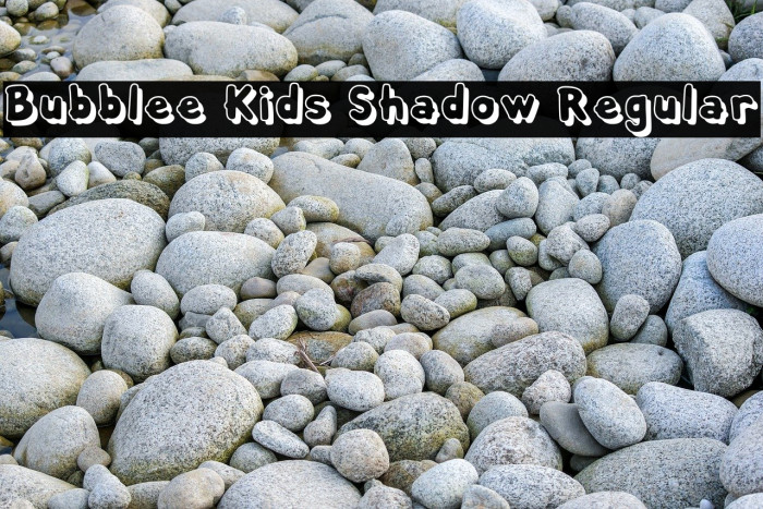 Bubblee Kids Shadow Regular Font examples