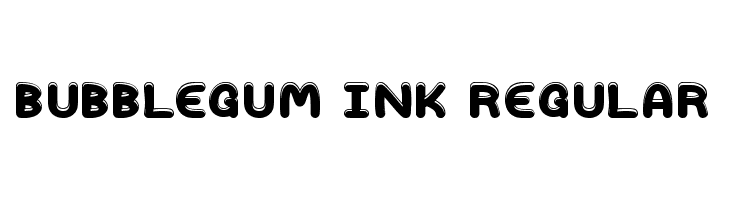 Bubblegum Ink Regular Fuentes