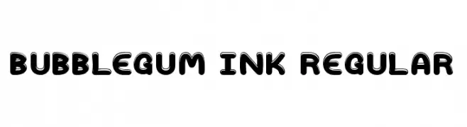 Bubblegum Ink Regular  नि: शुल्क फ़ॉन्ट्स डाउनलोड