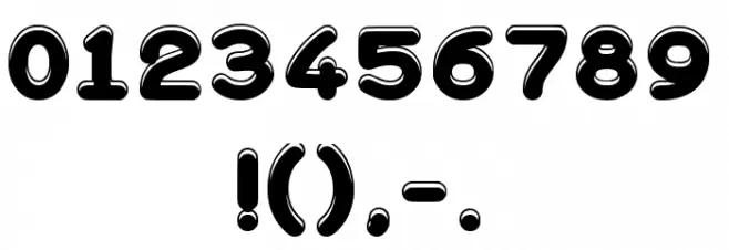 Bubblegum Ink Regular Font OTHER CHARS