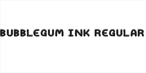 Bubblegum Ink Regular Logo