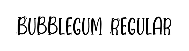 Bubblegum Regular Schriftart