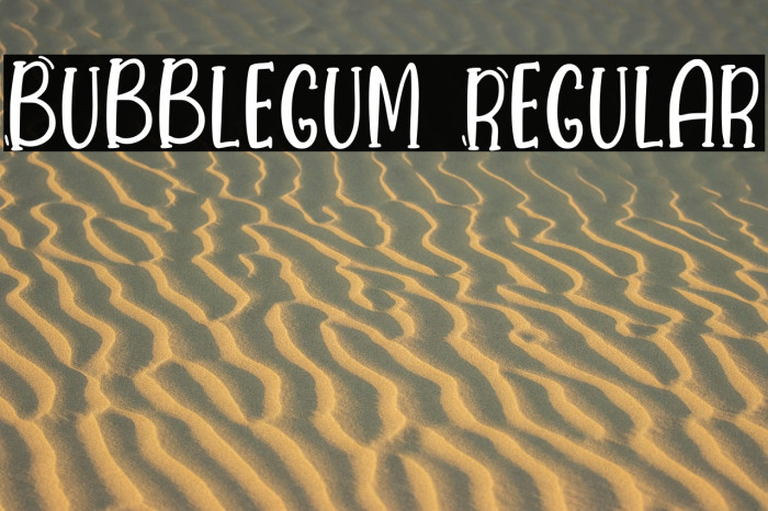 Bubblegum Regular Example 1