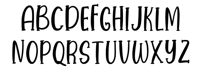 Bubblegum Regular Font LOWERCASE