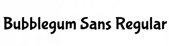 Bubblegum Sans Regular  免费字体下载