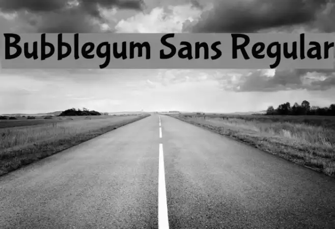 Bubblegum Sans Regular Example 2