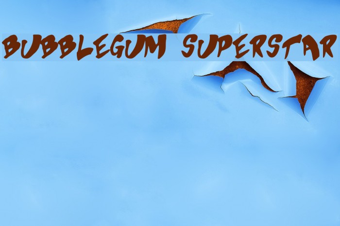 Bubblegum Superstar Font examples