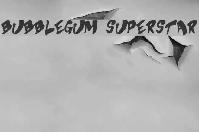 Bubblegum Superstar Font examples
