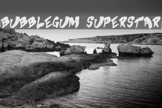 Bubblegum Superstar Font examples