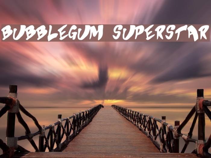 Bubblegum Superstar Font examples