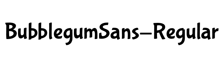 BubblegumSans-Regular  Free Fonts Download
