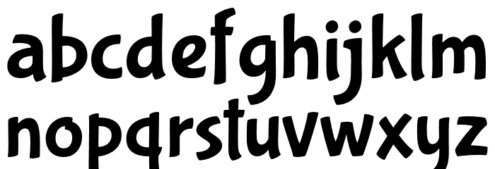 BubblegumSans-Regular Font LOWERCASE