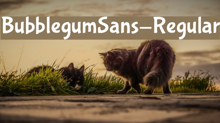 BubblegumSans-Regular Font examples