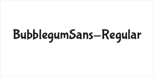 BubblegumSans-Regular Logo