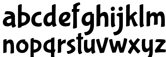 BubblegumSans-Regular Font LOWERCASE