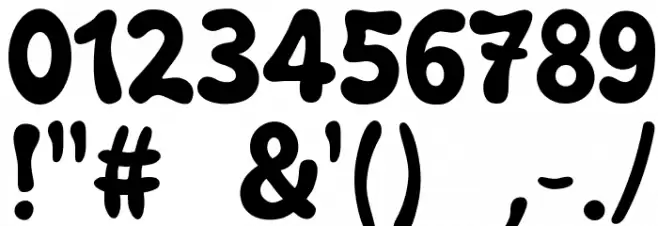 Bubblegun Font OTHER CHARS