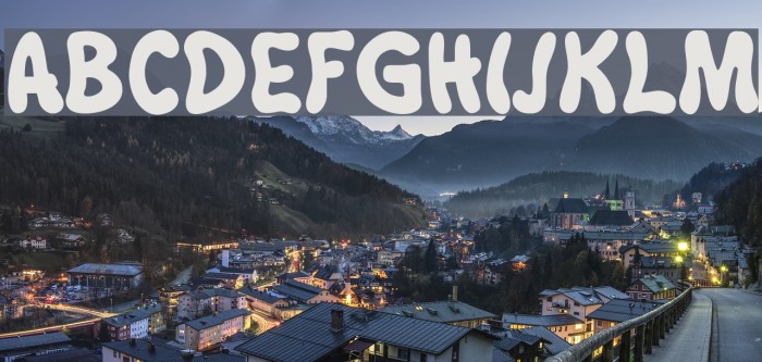 Bubblegun Font examples