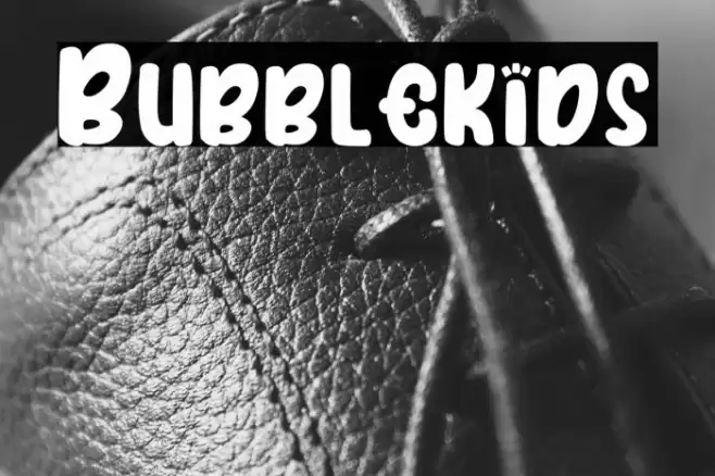 Bubblekids Font examples