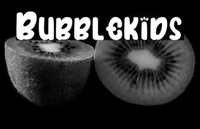 Bubblekids Font examples