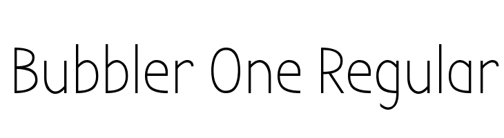 Bubbler One Regular Font
