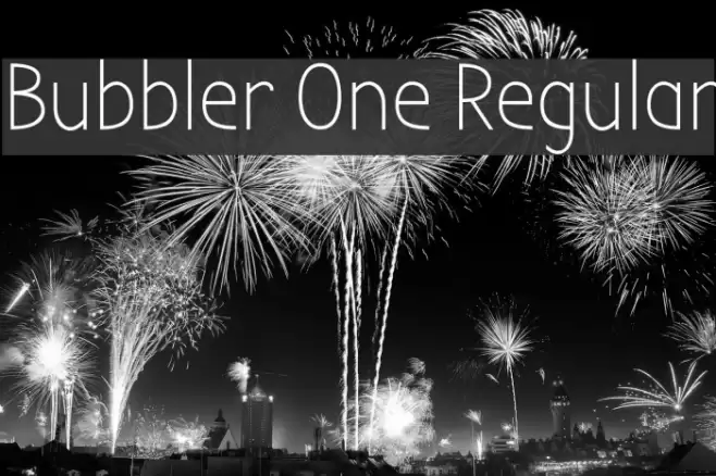 Bubbler One Regular Font examples