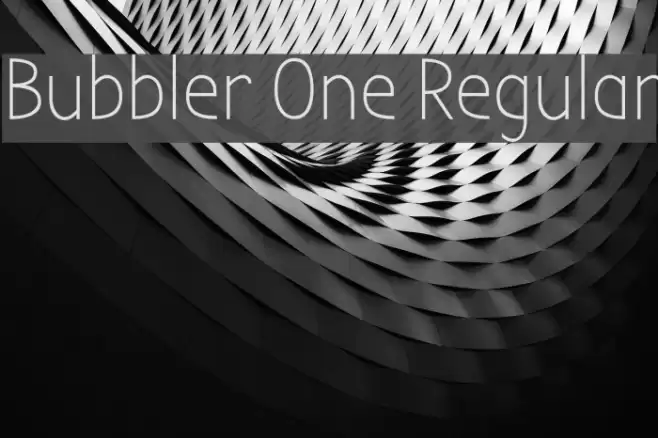 Bubbler One Regular Font examples
