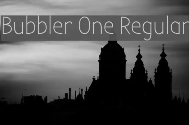 Bubbler One Regular Font examples