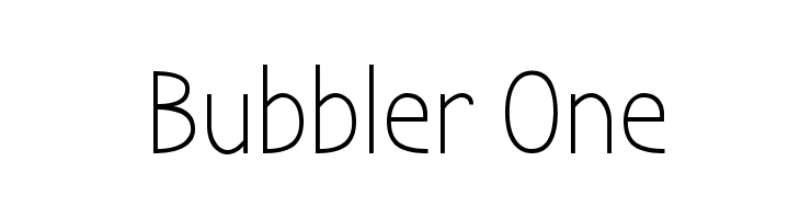 Bubbler One Font