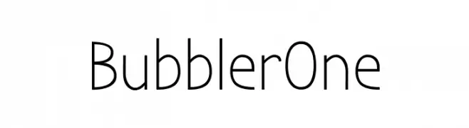 Bubbler One  免费字体下载