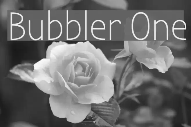 Bubbler One Font examples