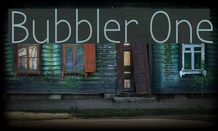 Bubbler One Font examples