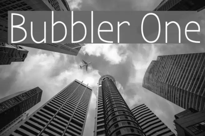 Bubbler One Font examples