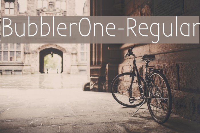 BubblerOne-Regular Font examples