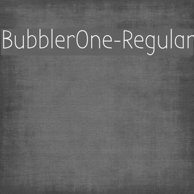 BubblerOne-Regular Example 2