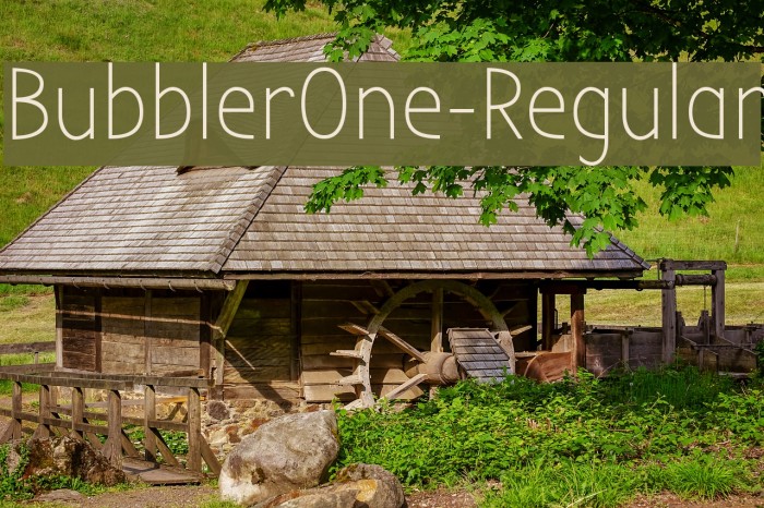 BubblerOne-Regular Font examples