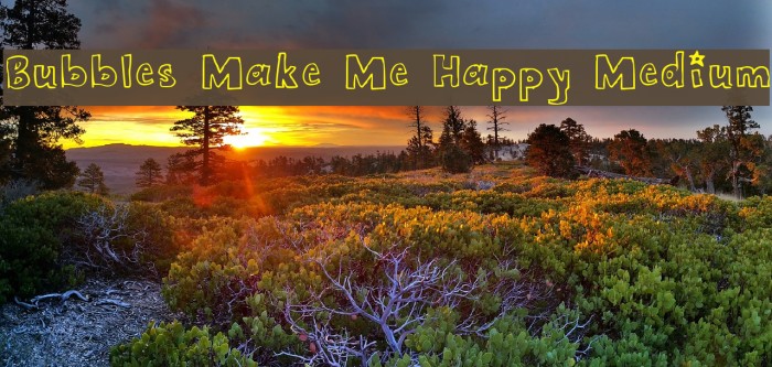 Bubbles Make Me Happy Medium Font examples
