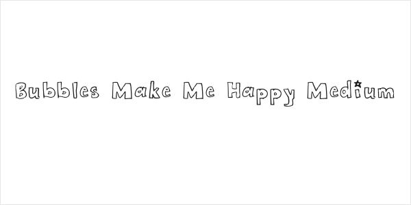 Bubbles Make Me Happy Medium Logo