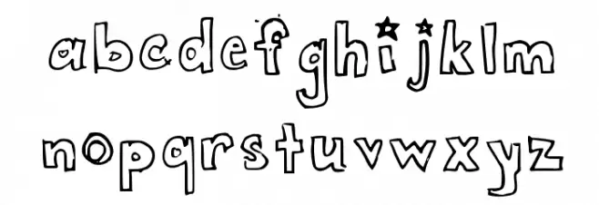 Bubbles Make Me Happy Medium Schriftart Kleinbuchstaben