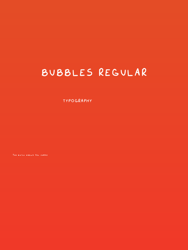 Bubbles Regular Poster