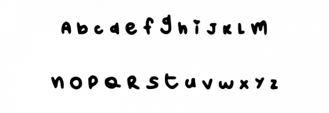 Bubbles Regular 字体 小写